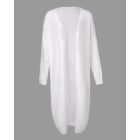 Open Front Cozy Loungewear Cardigan Top Fuzzy Longline Coat