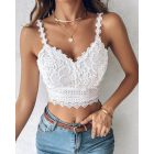 Floral Pattern Shirred Cami Top