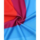 Rainbow Stripe Print Hollow Out Maxi Dress