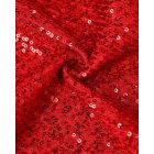 Sparkly Sequin Open Front Puff Sleeve Blazer Coat