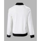 Guipure Lace Zipper Front Long Sleeve Coat