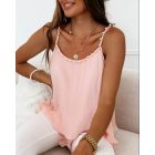 Pearls Decor Layered Cami Top