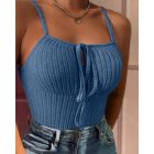 Tied Detail Ribbed Cami Top