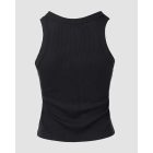 Jacquard Leopard Pattern Metallic O-neck Tank Top