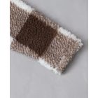 Plaid Pattern Oversized Fleece Jacket Teddy Bear Coat Open Front Batwing Sleeve Fuzzy Cardigan