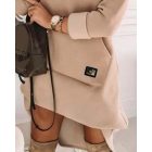 High Neck Long Sleeve Sweatshirt Casual Dress