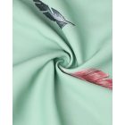 Feather Print Guipure Lace Tank Top