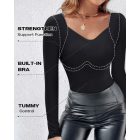 ChicMe ContourX U Neck Shapewear Built-in Bra Tank High Strechy Sleeveless Slim Fit Tops Camisole