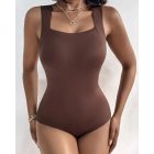 ChicMe ContourX U Neck Shapewear Built-in Bra Sleeveless High Strechy Slim Fit Tank BodySuits