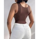 ChicMe ContourX U Neck Shapewear Built-in Bra Sleeveless High Strechy Slim Fit Tank BodySuits