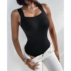 ChicMe 2PCS ContourX U Neck Shapewear Built-in Bra Sleeveless High Strechy Slim Fit Tank BodySuits