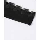 Butterfly Lace Pattern Long Sleeve Top Crewneck Hollow Out Slim Fit Shirt Top