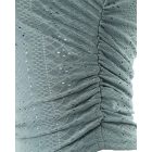 Eyelet Embroidery Textured Ruched Tank Top