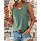 Eyelet Embroidery Hollow Out Tank Top
