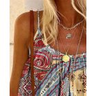 Tribal Print Flowy Cami Top