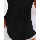 Lace Patch V-Neck Casual Tank Top