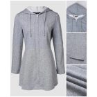 Cable Textured Zip Up Casual Hooded Coat