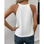 Leopard Print Heart Pattern Heart Sleeveless Tank Casual Loose Fit Top