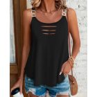 Buckled Ladder Cutout Tank Top