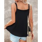 Buckled Ladder Cutout Tank Top