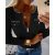 Crewneck Half Zipper Design Long Sleeve Knit Sweater Casual Pullover Tops