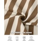 ChicMe Built-in Bra Striped Round Neck Bra Ribbed Tank Top