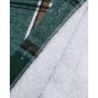 Plaid Pattern Long Sleeve Shacket Button Down Fleece Lined Hooded Jackets Warm Coat