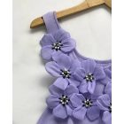 Floral Pattern Beaded Knit Tank Top