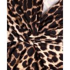 Cheetah Print V-neck Long Sleeve Top