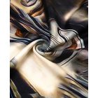 Marble Print Chain Strap Bodycon Dress